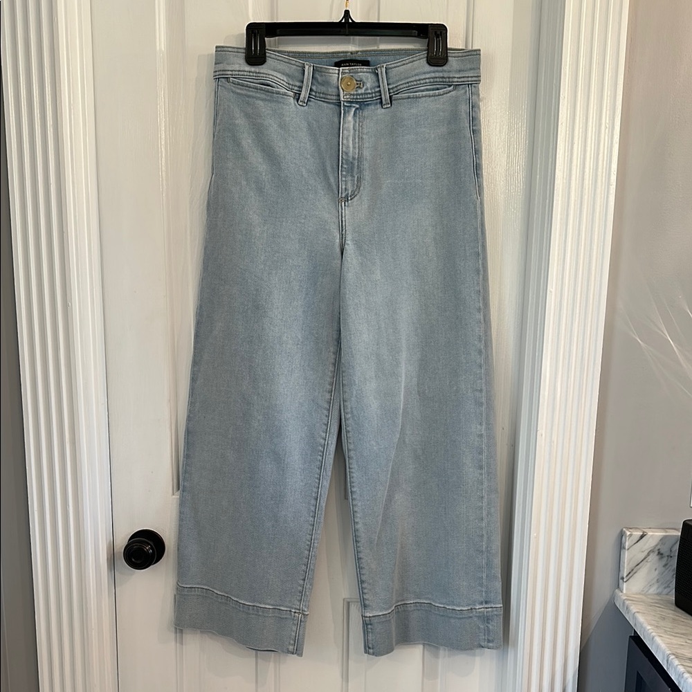 Ann Taylor Wide Leg Denim Jeans
